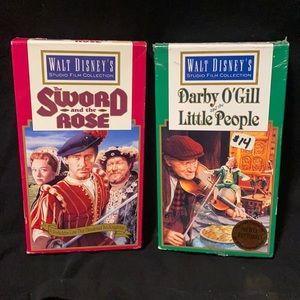 (2) Disney Studio Film Collection VHS